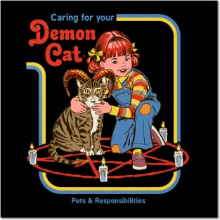 Caring for your Demon cat Posters and Art